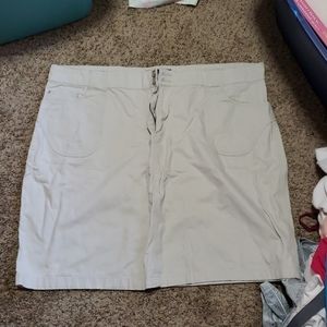 Size 26 light tan/cream skirt. Like new